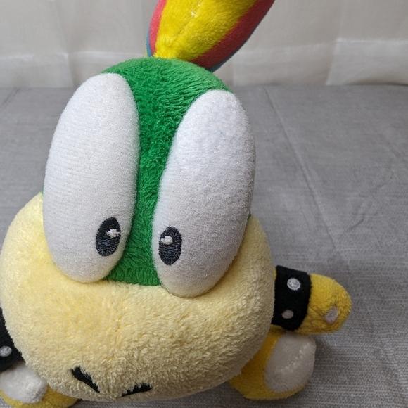 2014 Super Mario Bowser Son Koopaling Lemmy Koopa Plush Toy Rainbow Small 7" Tal - Picture 6 of 13